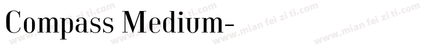 Compass Medium字体转换